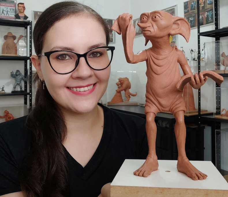 Escultura criada por aluno do workshop