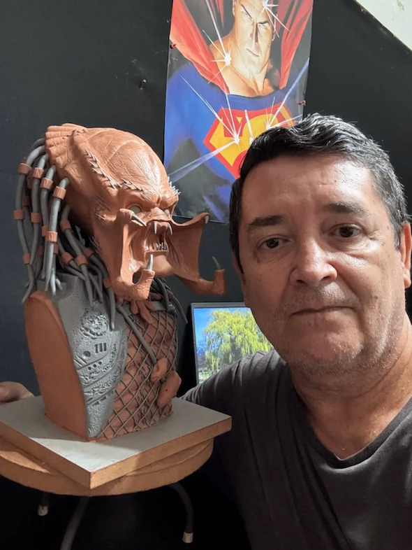 Escultura criada por aluno do workshop