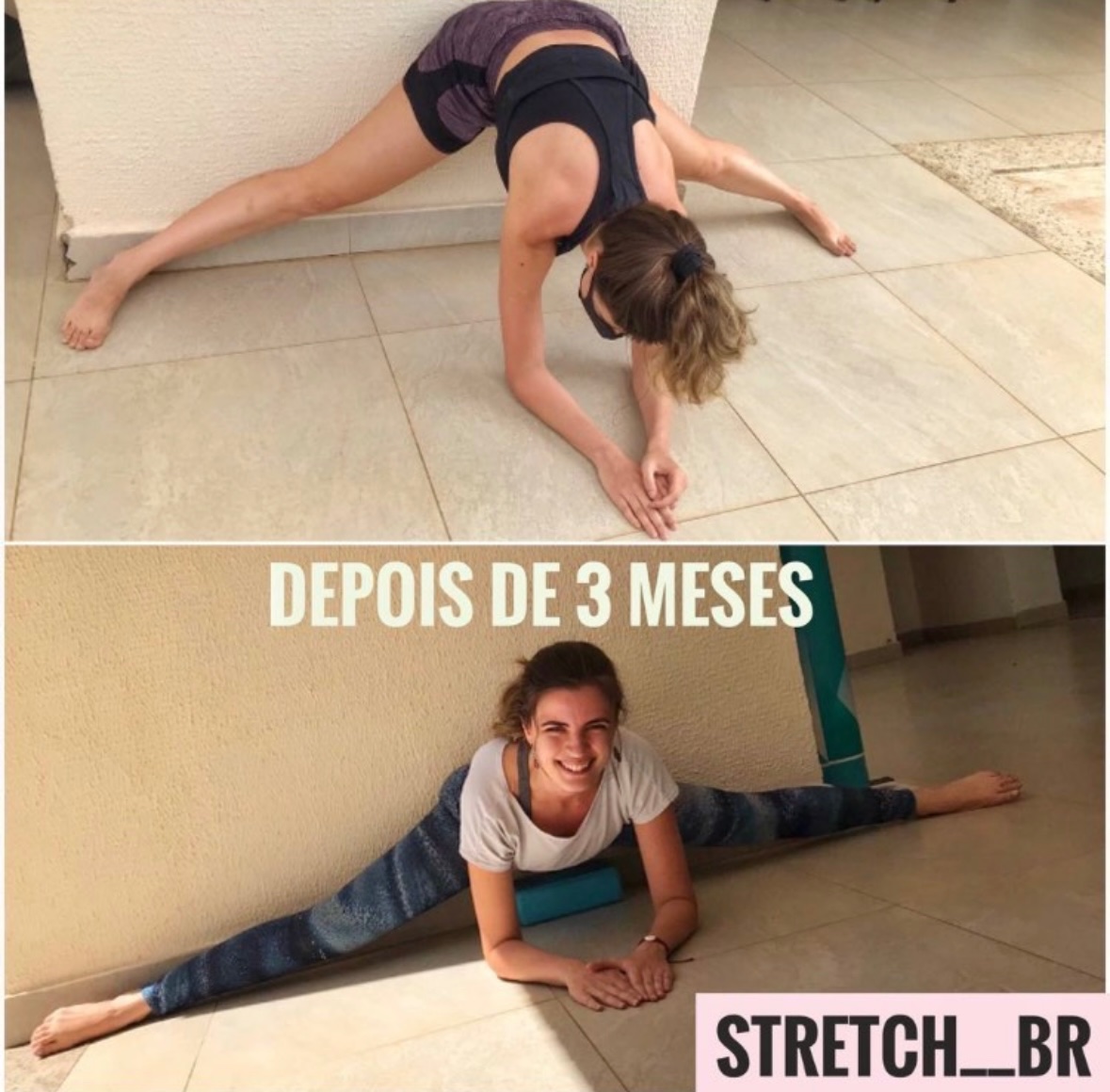 Resultado de flexibilidade de uma aluna