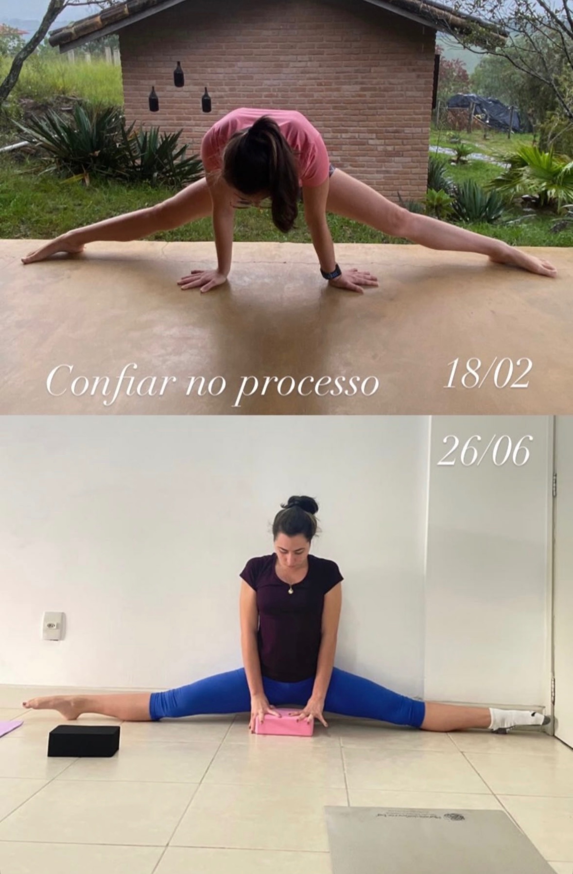 Aluna agachando com mais profundidade