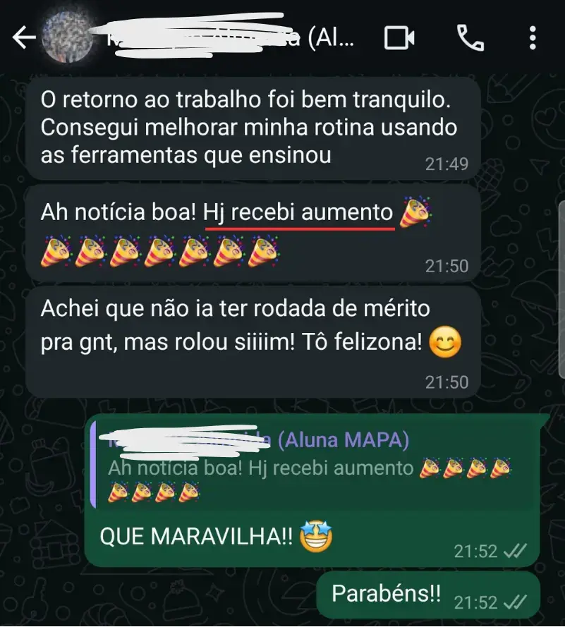 Depoimento aluna meritocracia