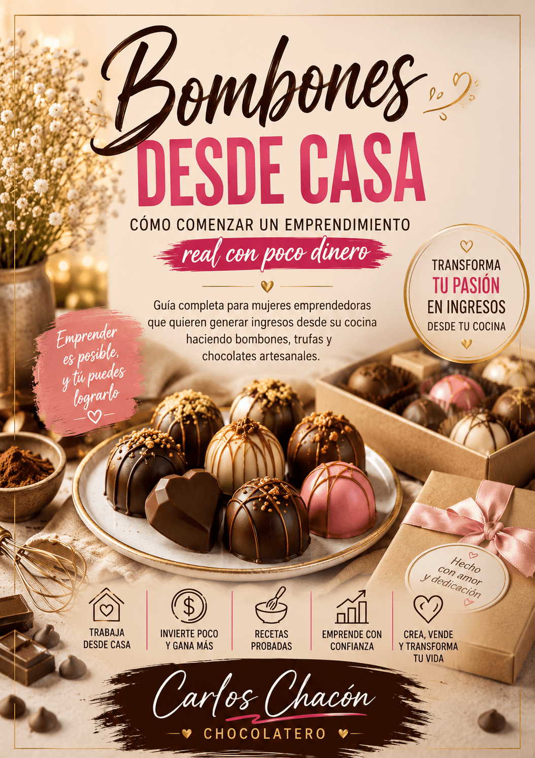 Portada E-book Bombones Desde Casa