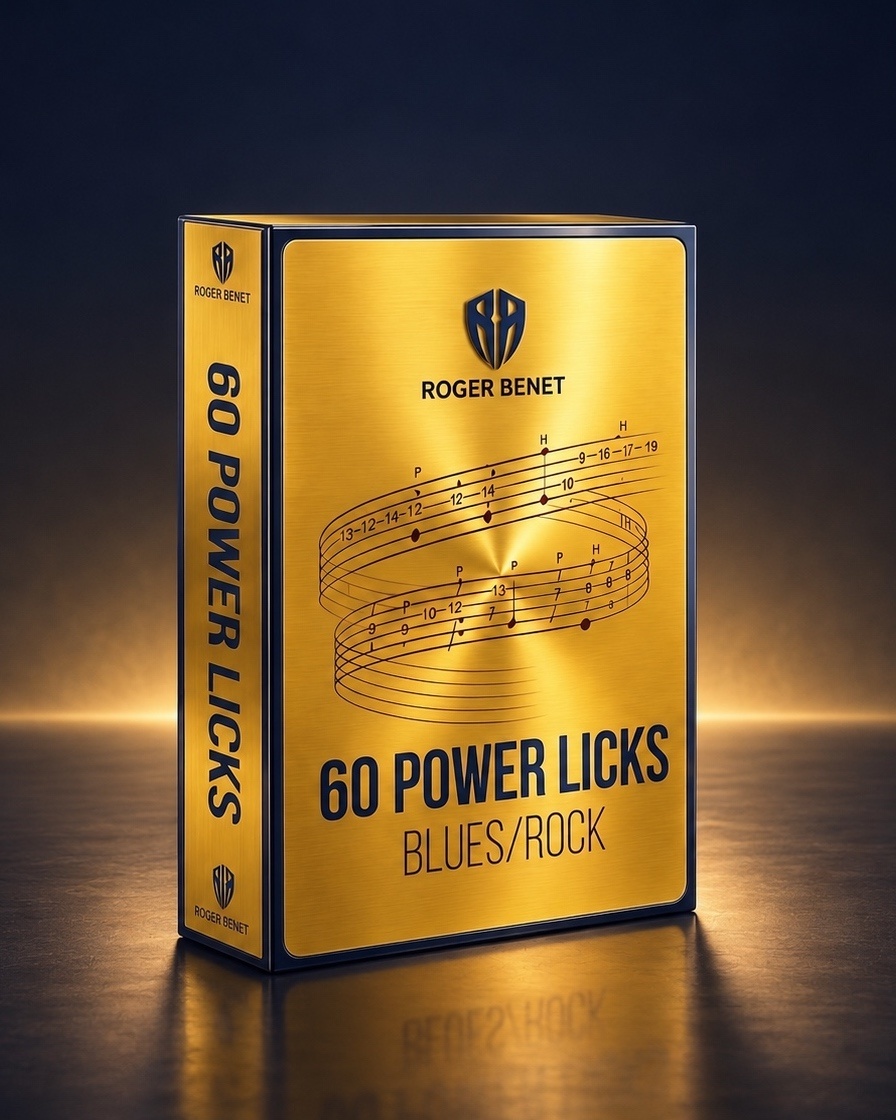Mockup do pack 60 Power Licks Blues/Rock