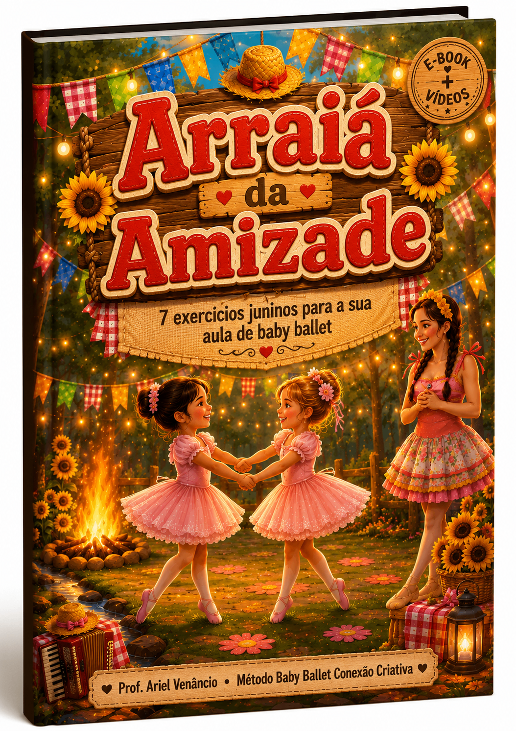 Mockup do e-book Arraiá da Amizade