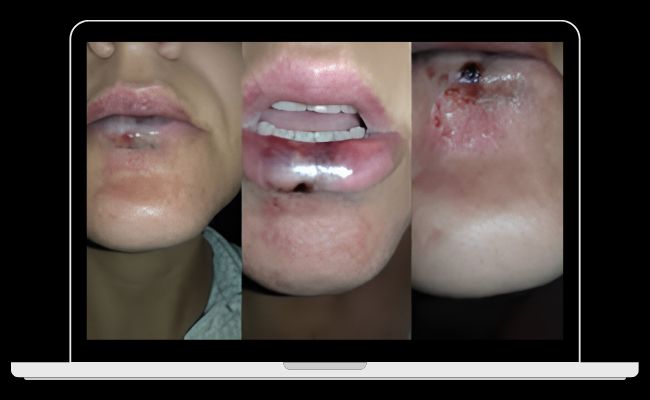 Ambiente de uma clínica de estética moderna, limpa e profissional.