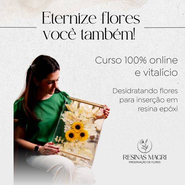 Flores sendo desidratadas