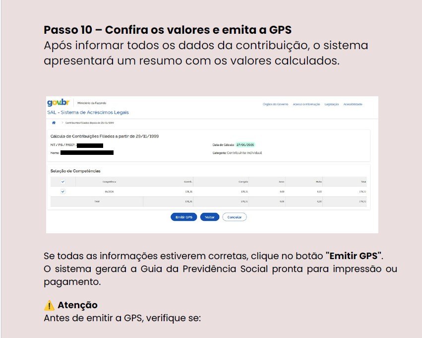 Página interna do manual com tabela de códigos