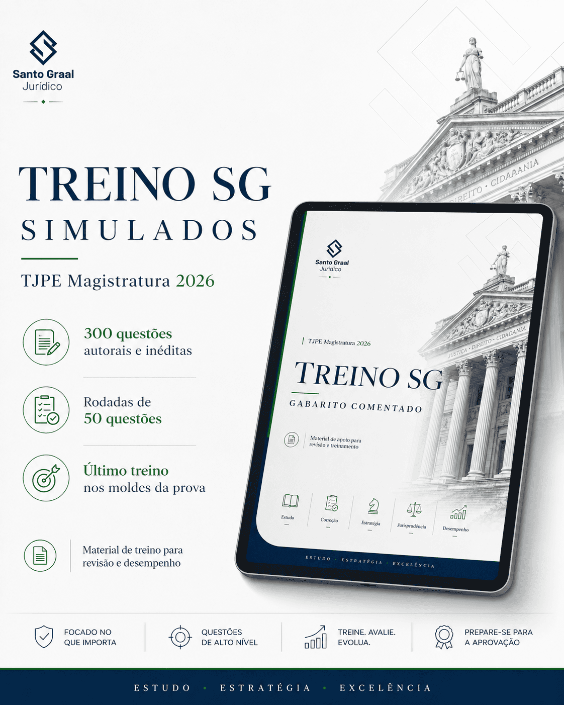 TJPE 2026 | 300 questões autorais