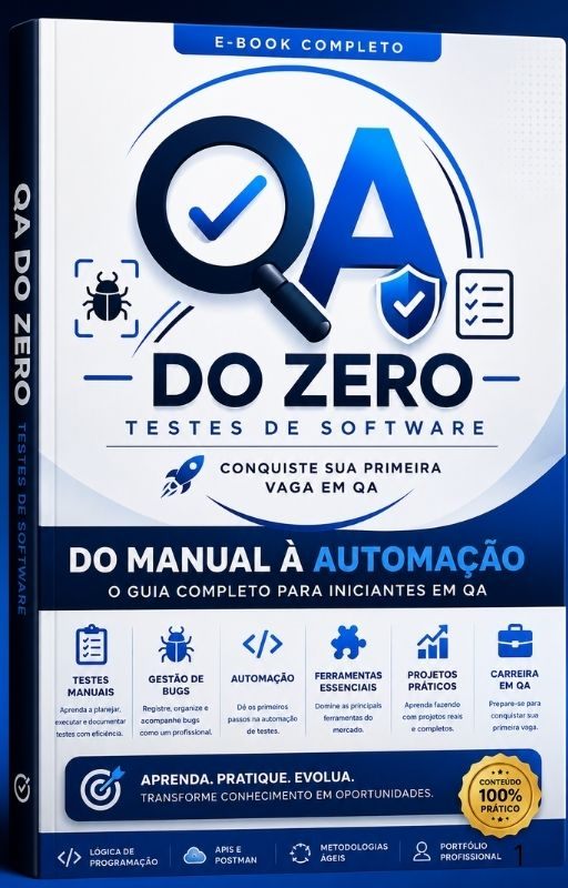 Capa do eBook QA do Zero