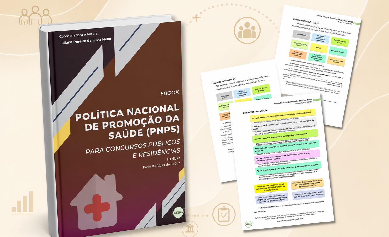Capa do E-book da Política Nacional de Promoção da Saúde (PNPS)