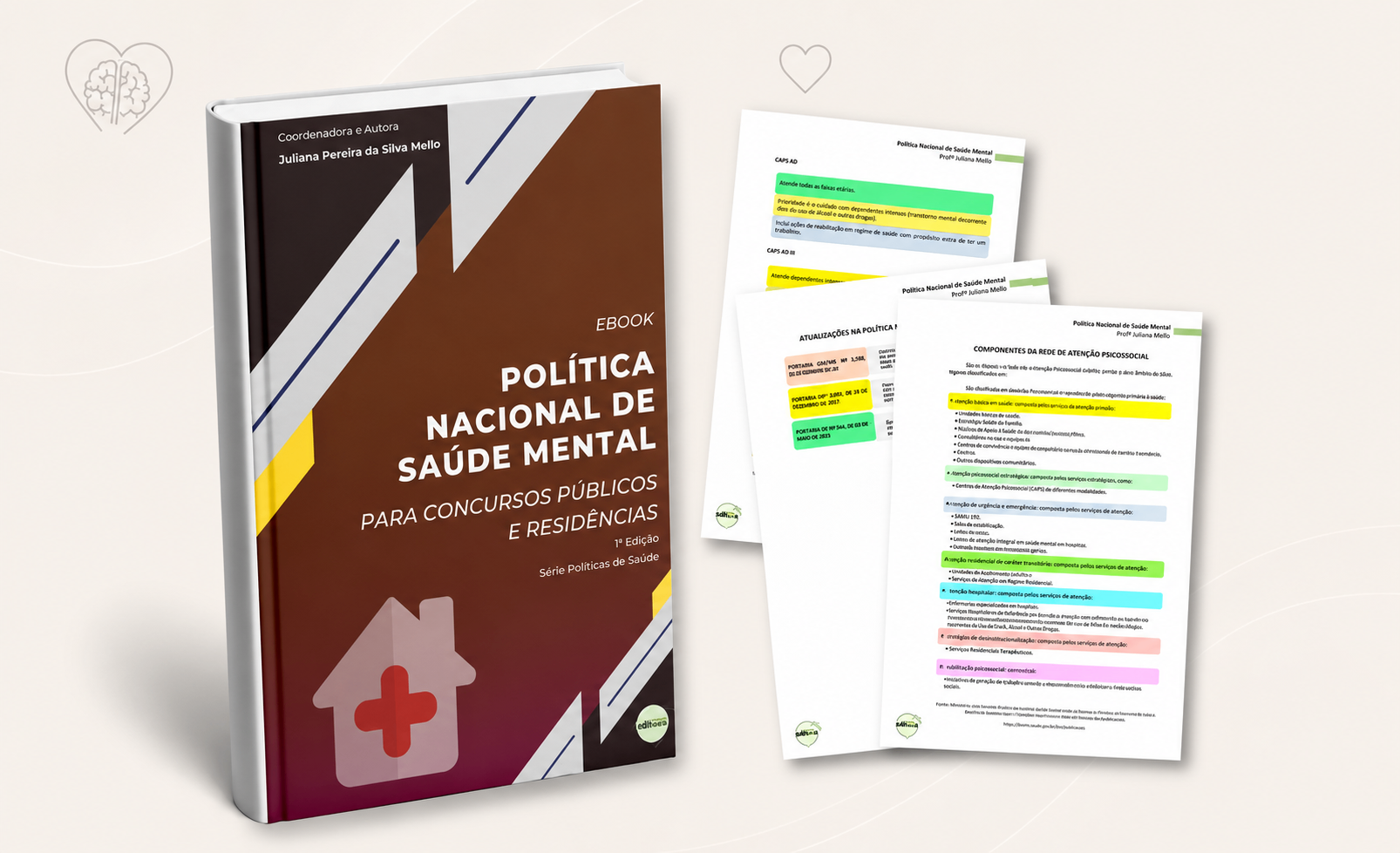 Capa do E-book de Política Nacional de Saúde Mental