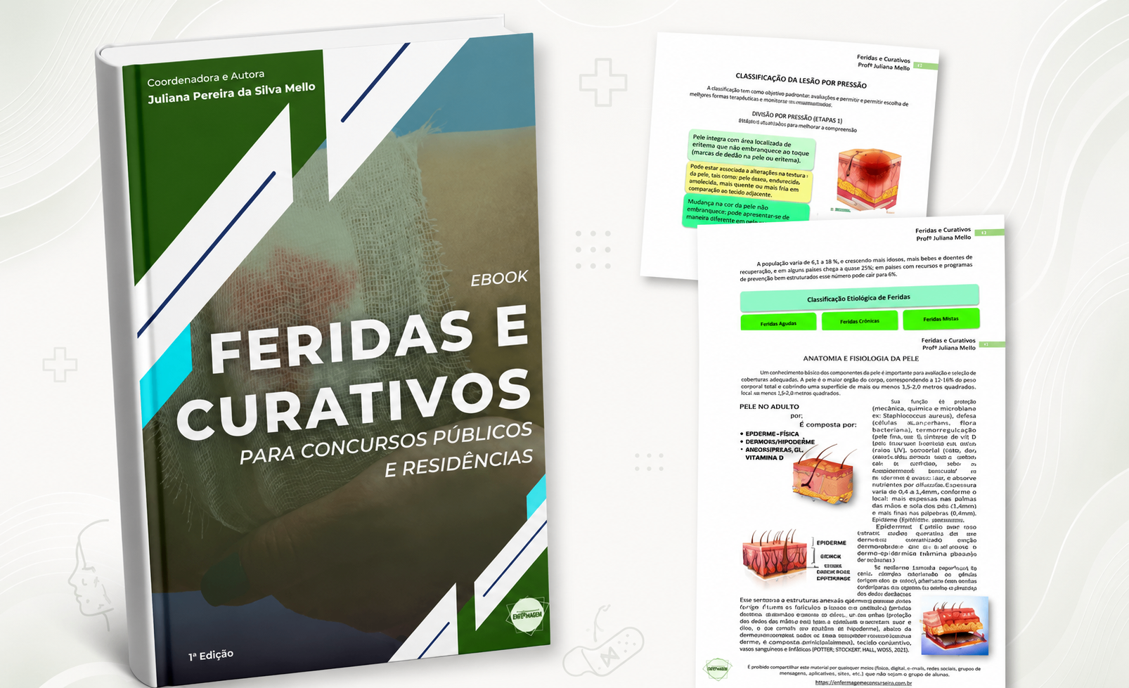 Capa do E-book Feridas e Curativos
