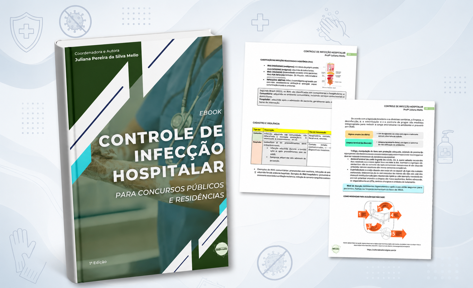 Capa do E-book Controle de Infecção Hospitalar