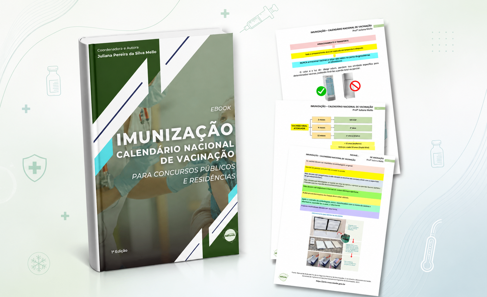 Capa do E-book Imunização - Calendário Nacional de Vacinação