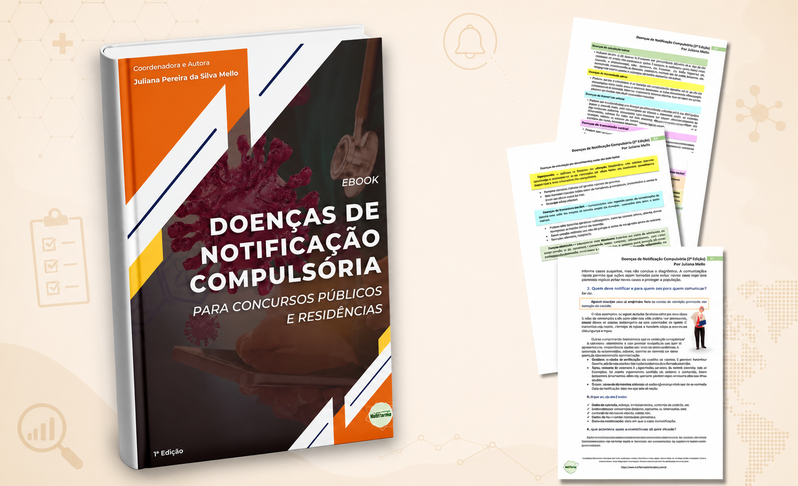 Capa do E-book Doenças de Notificação Compulsória