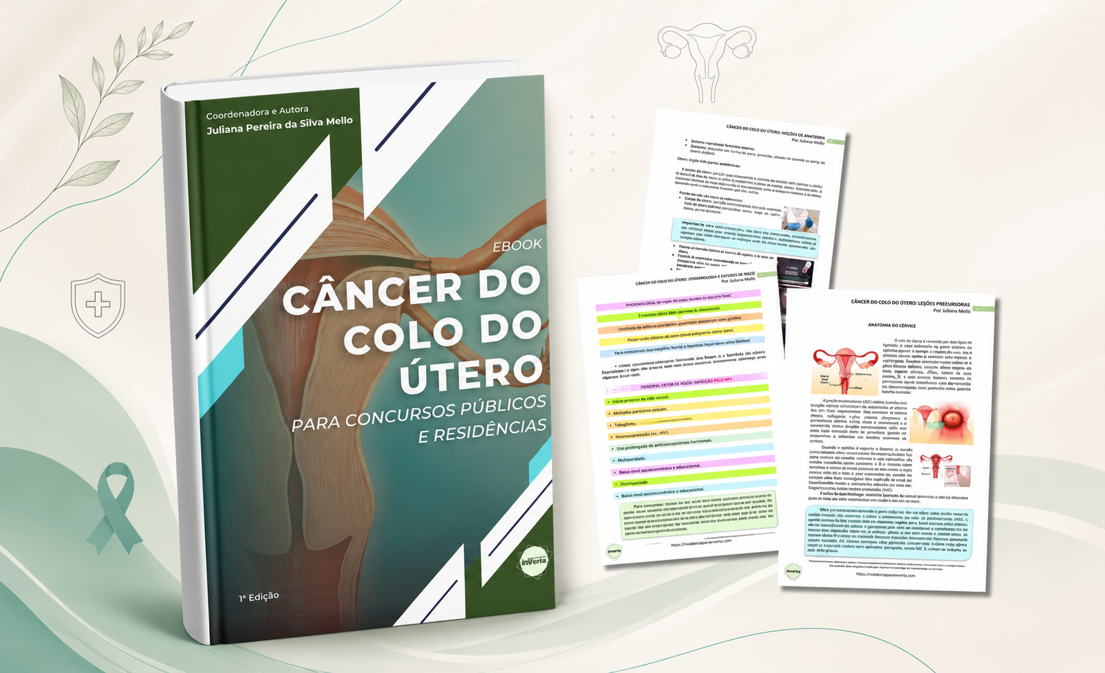 Capa do E-book Câncer do Colo do Útero