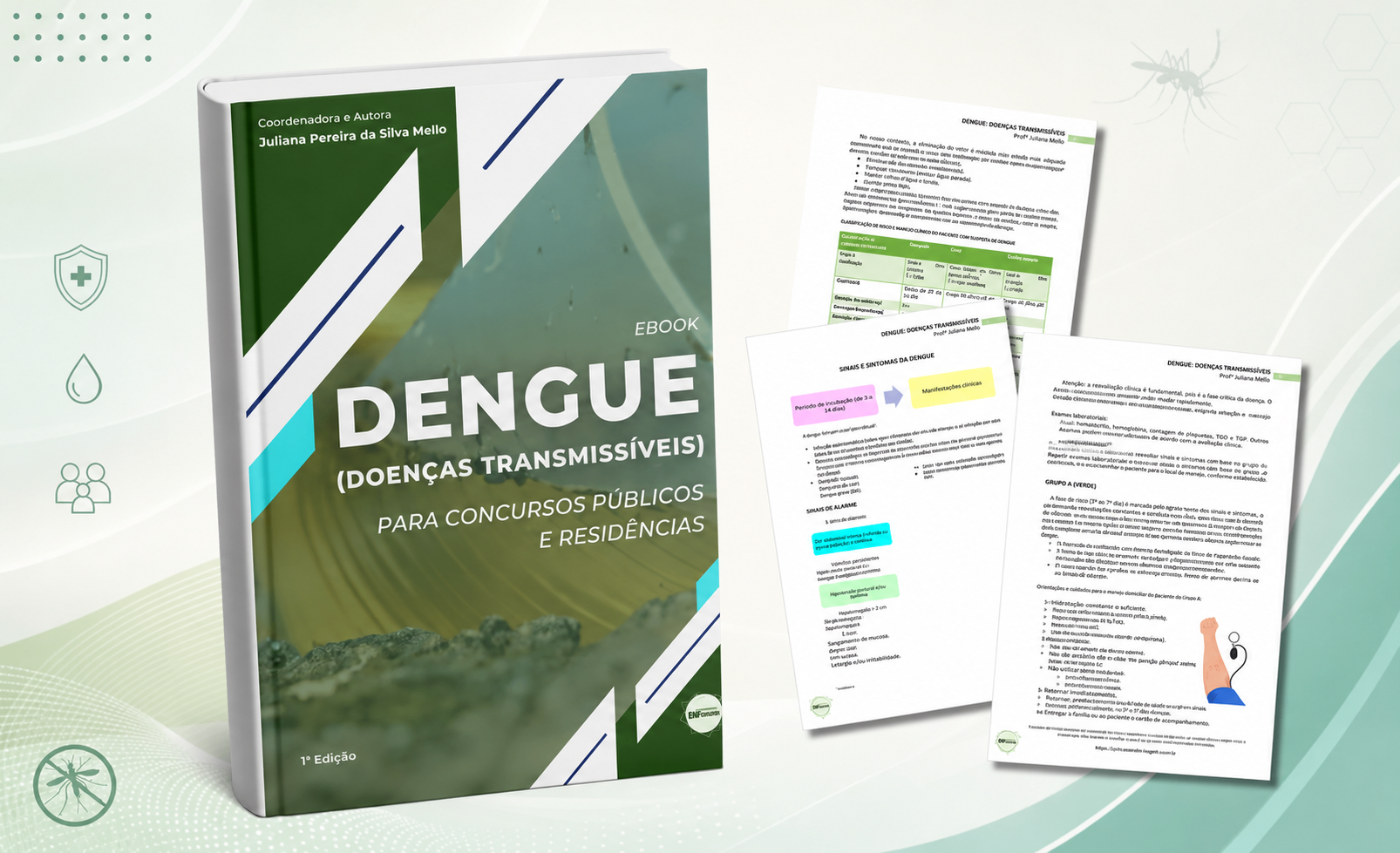 Capa do E-book Dengue (Doenças Transmissíveis)
