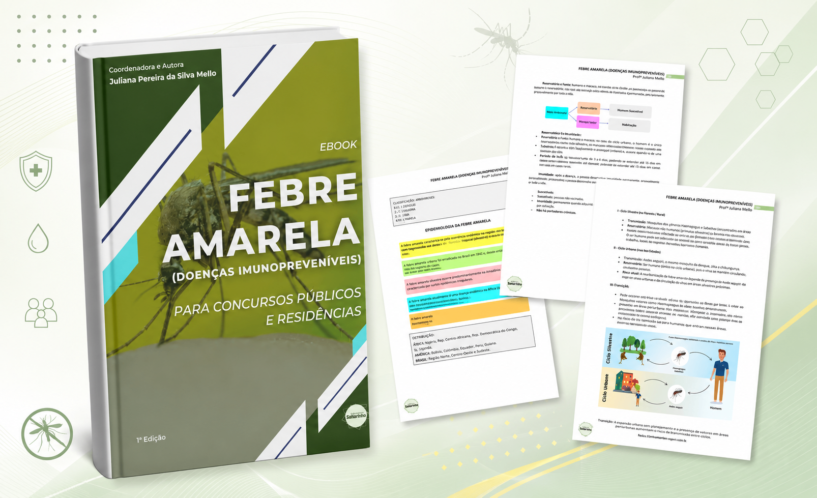 Capa do E-book Febre Amarela (Doenças Imunopreveníveis)