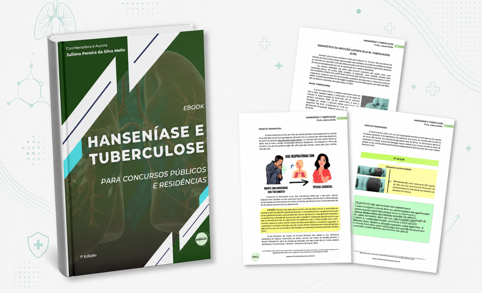 Capa do E-book Hanseníase e Tuberculose