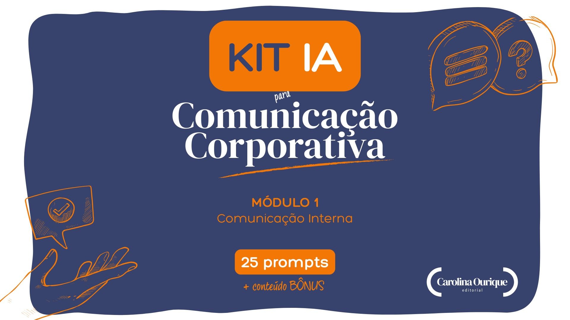 Capa do Kit IA para Comunicação Corporativa