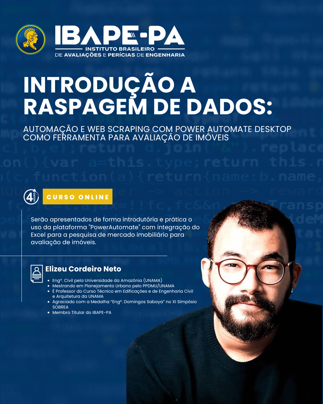 Capa do curso de automação com Power Automate