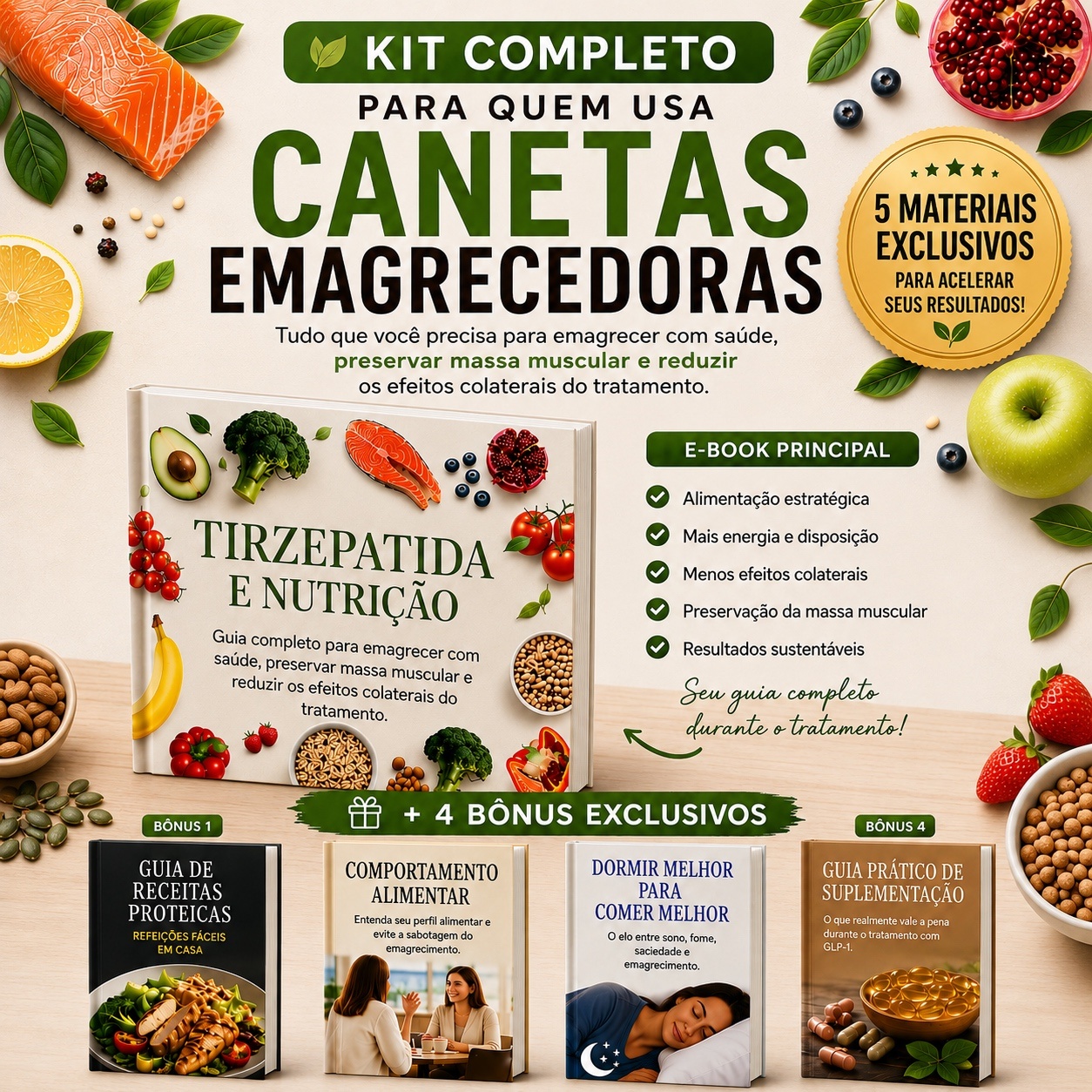 Capa do Kit Completo com 5 e-books