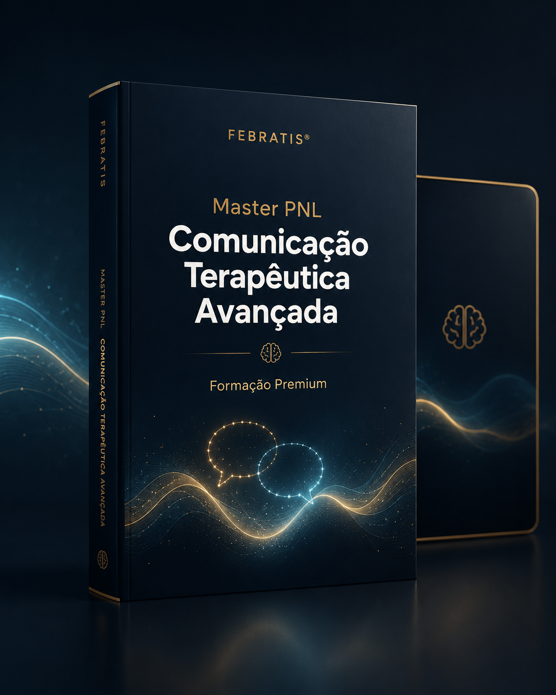 Representação visual do curso Master PNL sobre comunicação e conexões mentais