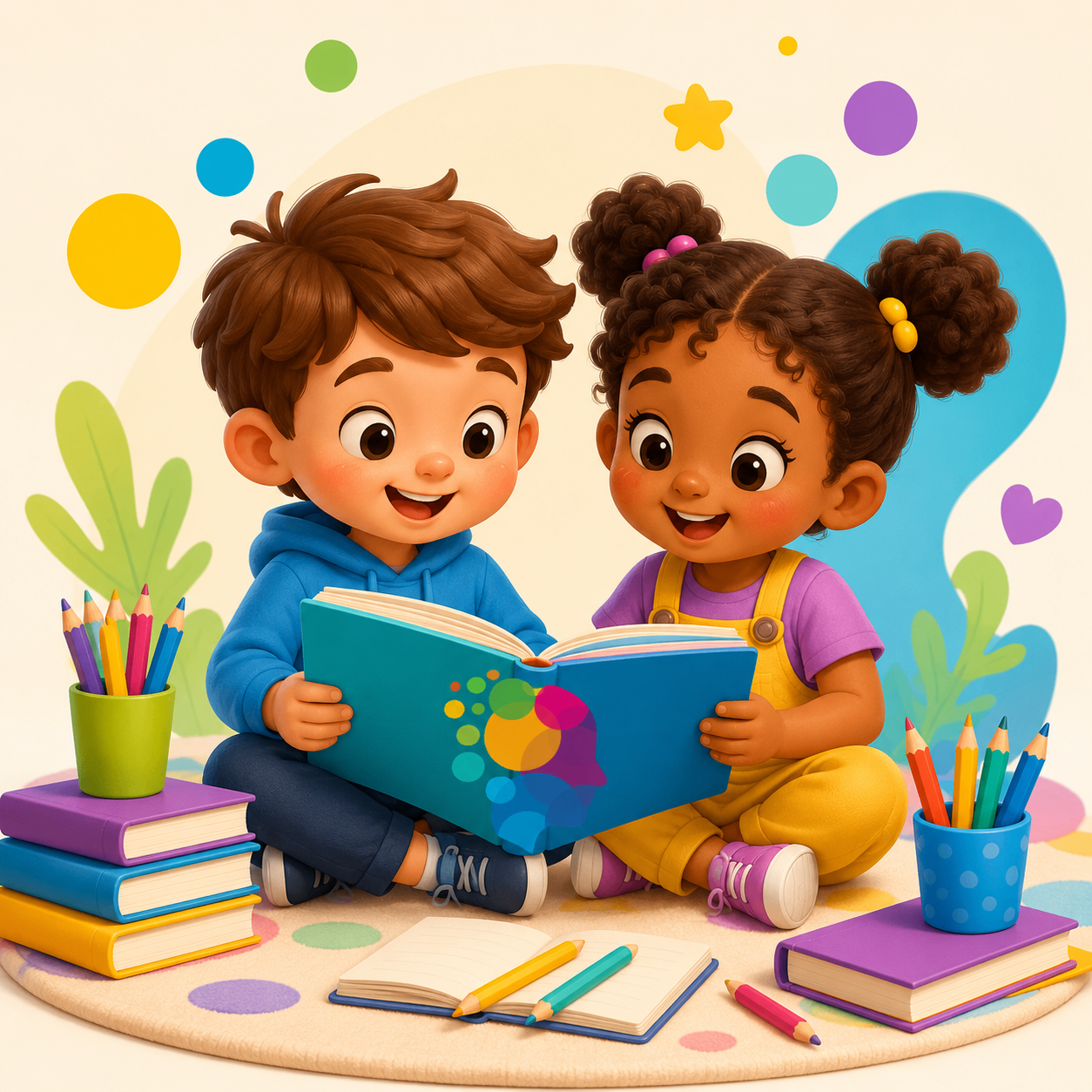 Niño feliz aprendiendo con actividades en una mesa