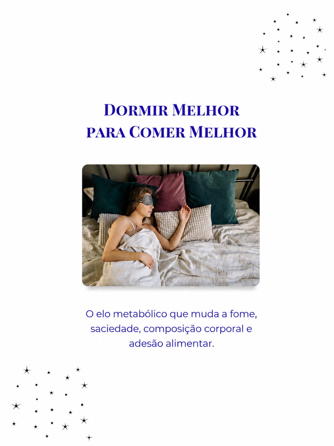 Capa do E-book Dormir Melhor para Comer Melhor