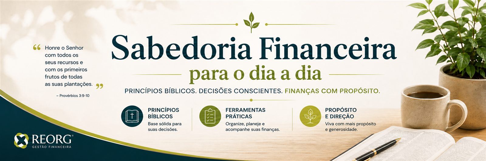 Kit Sabedoria Financeira com e-book, planner e checklist