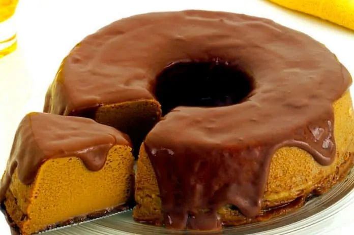Pudim de Café com Calda de Chocolate