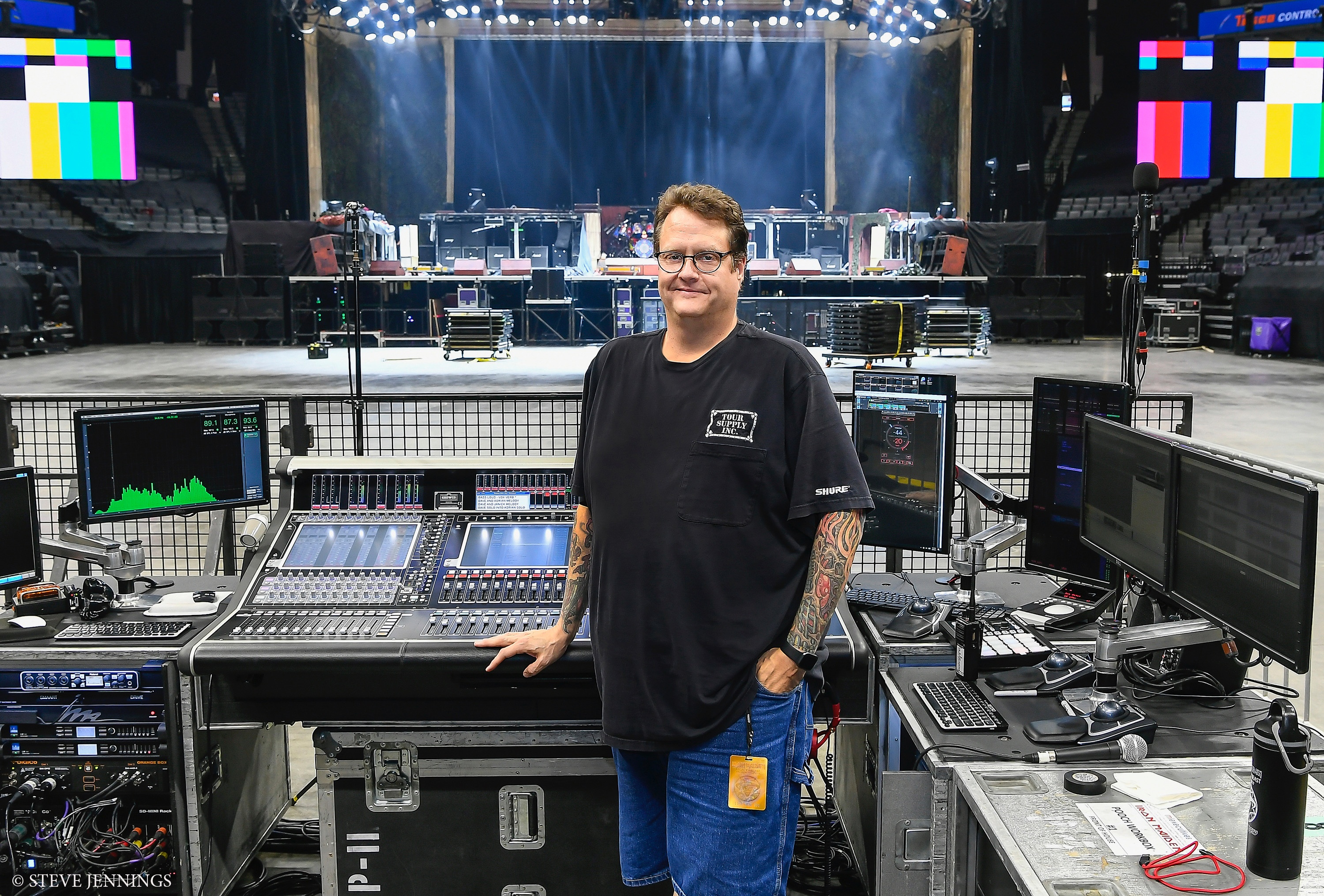 Ken "Pooch" Van Druten at the console