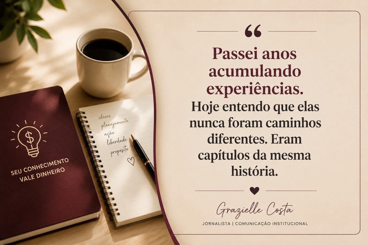 Pessoa escrevendo ideias em um notebook