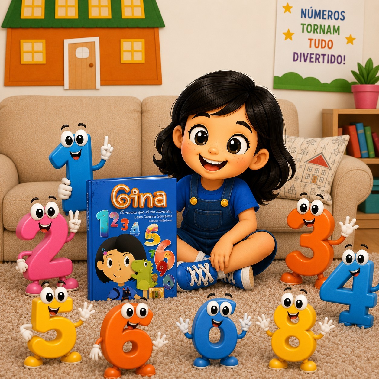 Capa do E-book Gina, a menina que só via números