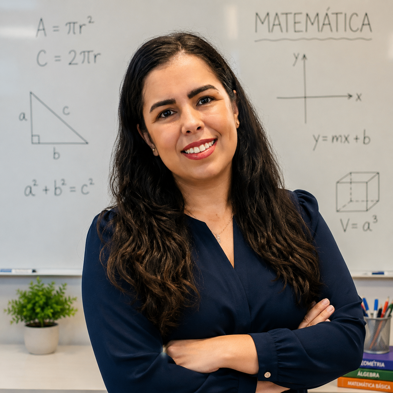 Luana Oliveira Lima ensinando