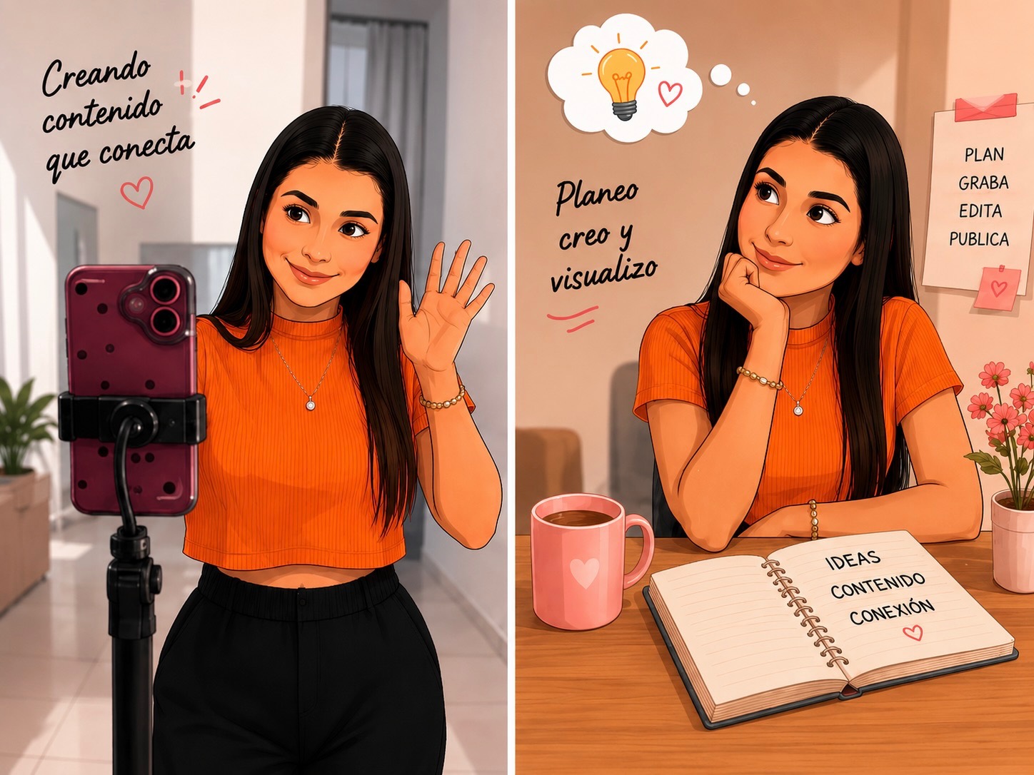 Escritorio con laptop y herramientas de trabajo creativo