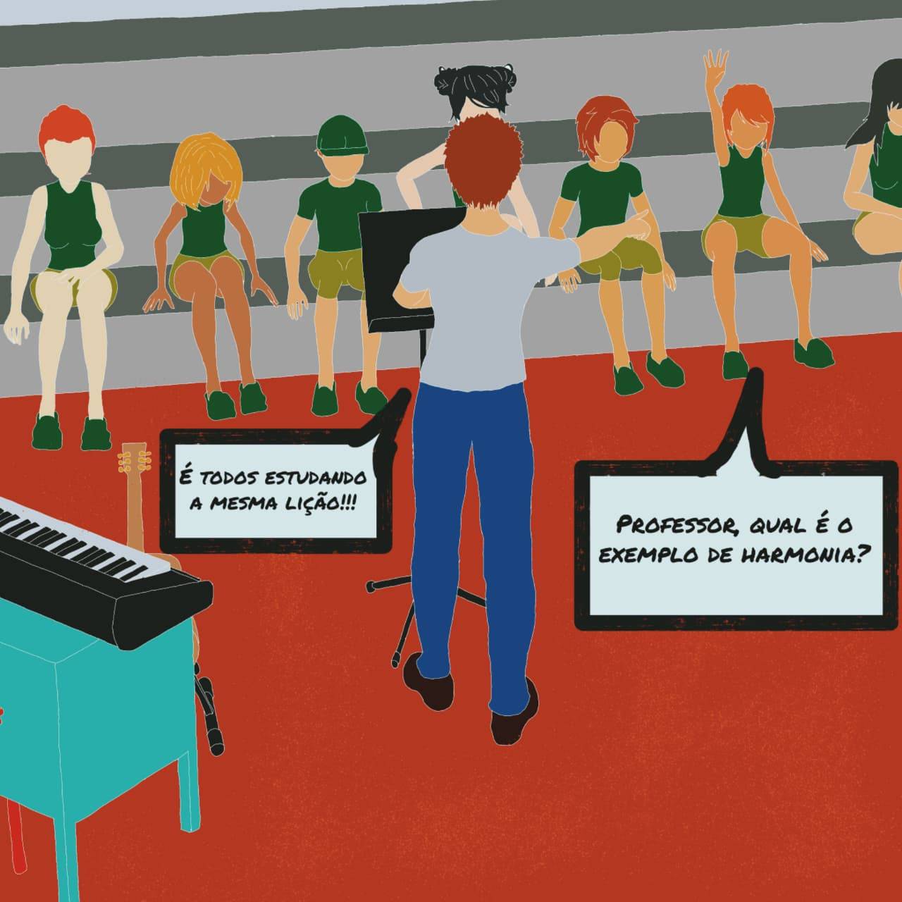 Partitura musical detalhada