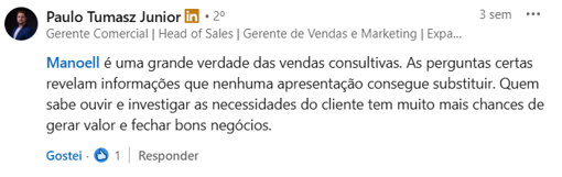 Comentário profissional 4