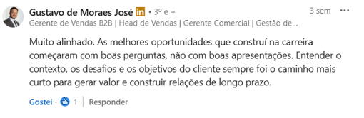 Comentário profissional 5