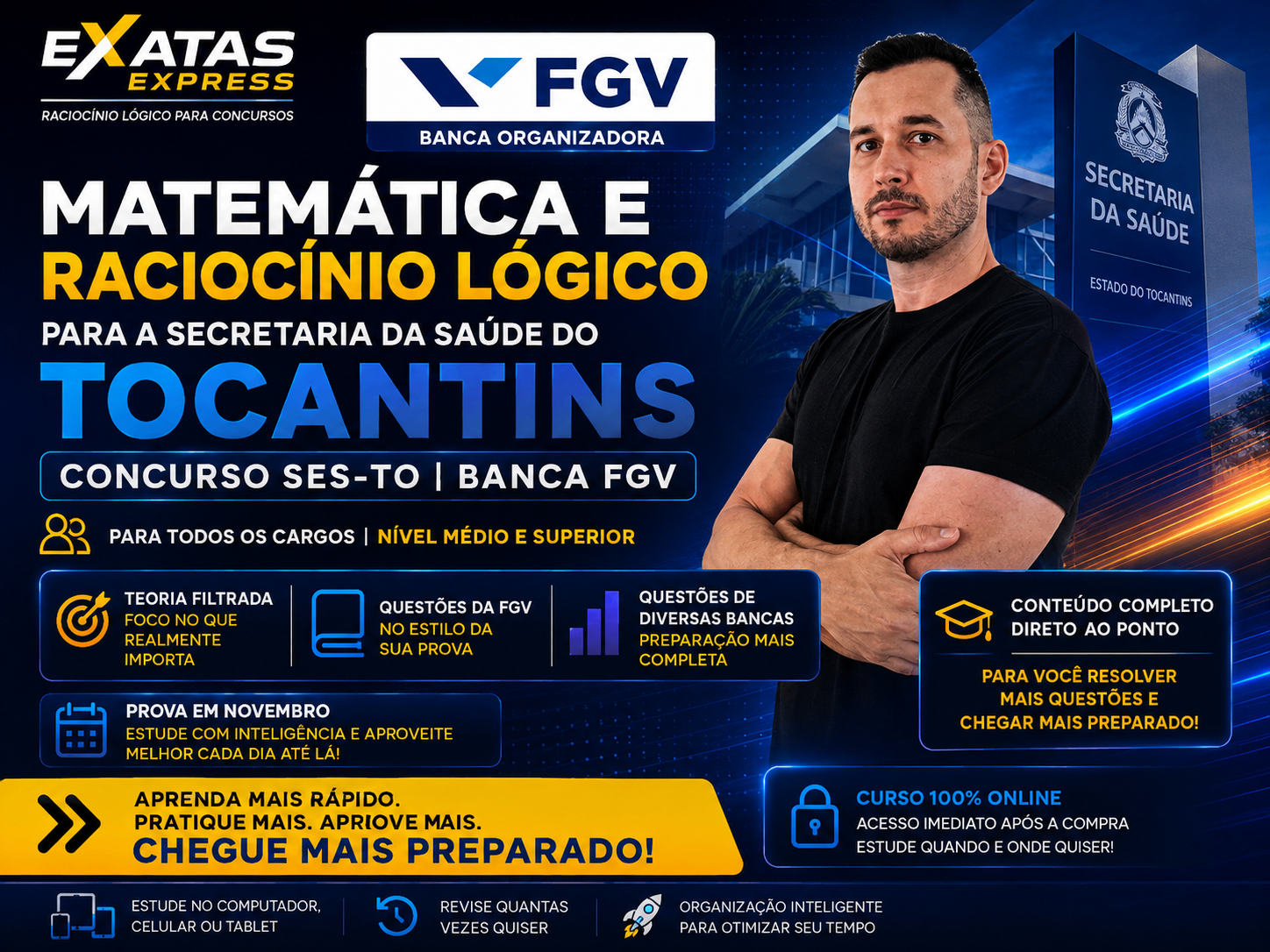 Curso online materializado em laptop com materiais de estudo