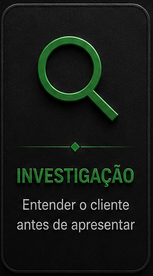 Componente oficial desktop da etapa Investigação