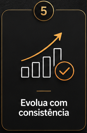 Componente oficial desktop do passo 5: Evolua com consistência