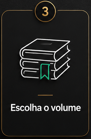 Componente oficial desktop do passo 3: Escolha o volume