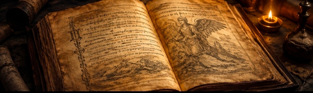 Manuscrito antigo e selos