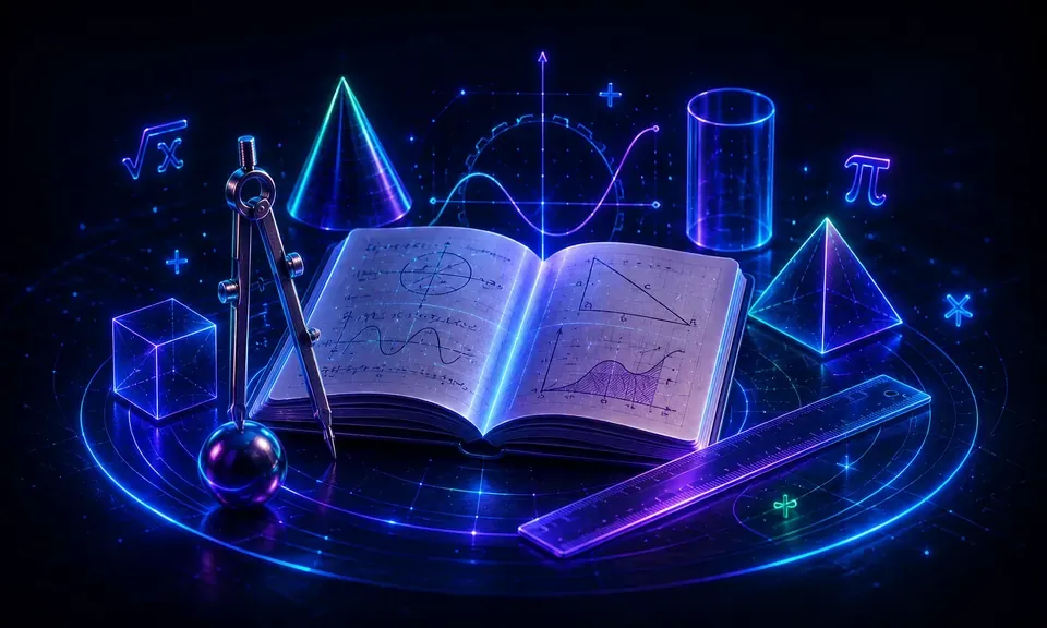 Ilustração artística de Matemática
