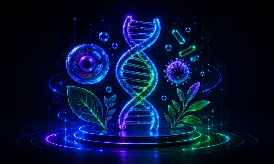 Ilustração artística de Biologia