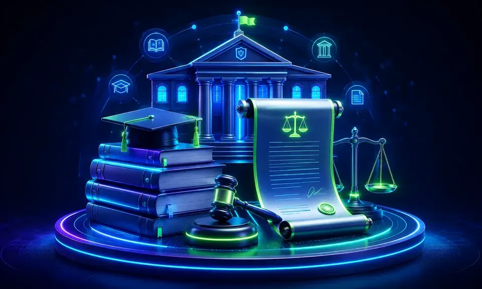 Ilustração artística de Legislação Educacional Explicada
