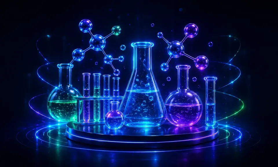 Ilustração artística de Química