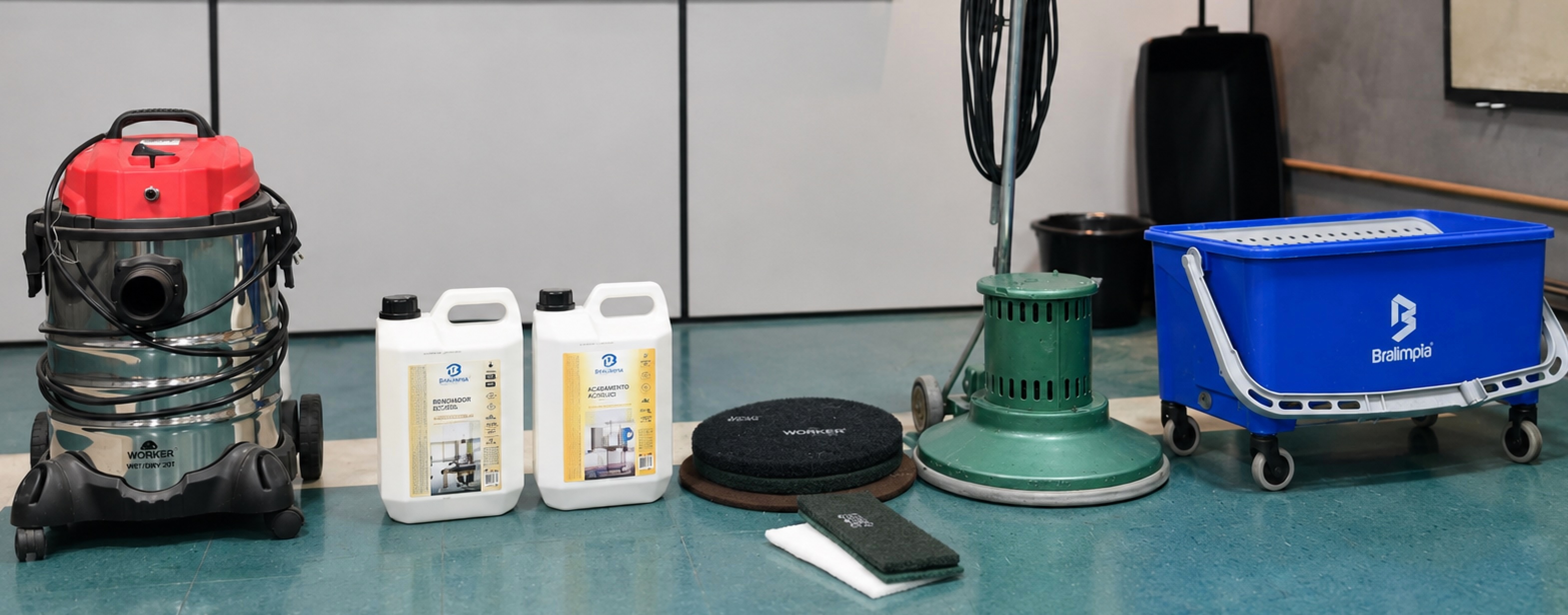 Equipamentos e produtos essenciais para recuperação de pisos