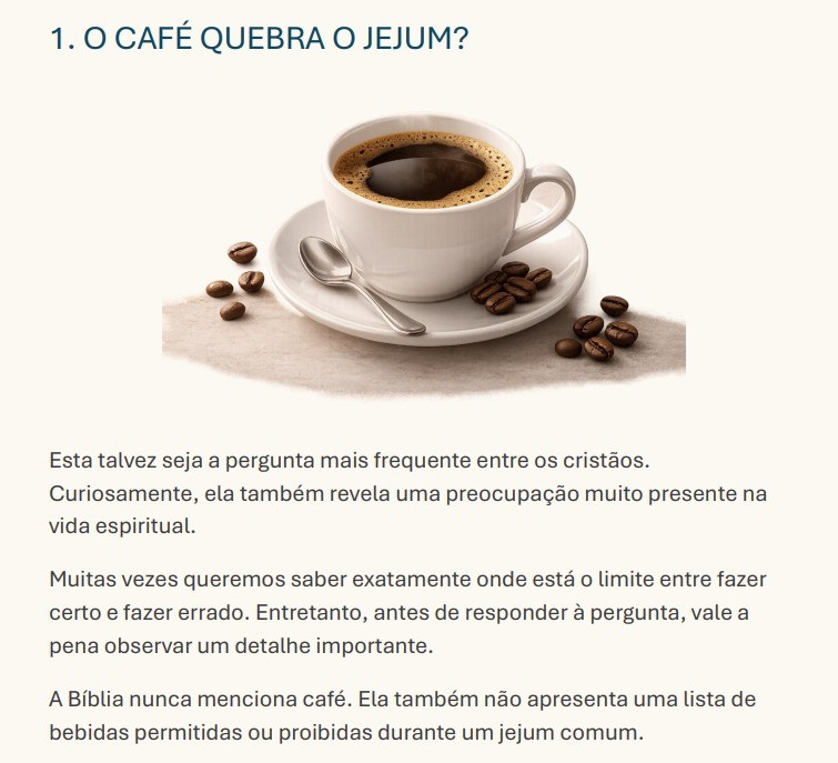 Página de exemplo com textos bíblicos